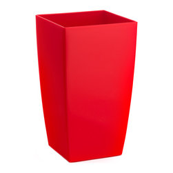 Plastic Fiori Algarve Planter - Red - Outdoor Plant Pots & Planters