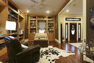 Farmhouse home office photo in Austin