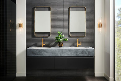 Inspiration for a contemporary bathroom remodel in Other