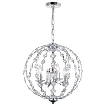 Esia 4 Light Chandelier With Chrome Finish