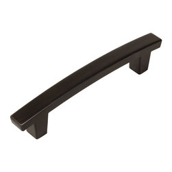 Cosmas - Cosmas Contemporary Cabinet Hardware, Oil Rubbed Bronze, 3-3/4" Hole Centers - Cabinet And Drawer Handle Pulls
