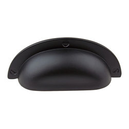 GlideRite Hardware - 2.5" Cabinet Hardware Bin Pull, Matte Black - Cabinet And Drawer Handle Pulls