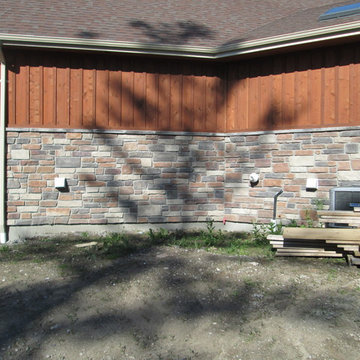 Lakefront Home with Cultured Stone Exterior