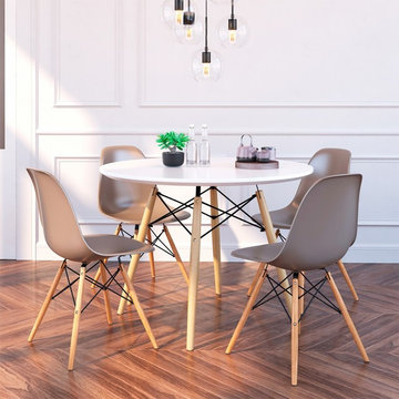 Eiffel / Molded Plastic 5-Piece Dining Set