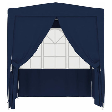 vidaXL Party Tent Outdoor Canopy Tent Professional Gazebo with Sidewalls Blue