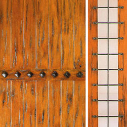 Door with One Sidelite Entry Prehung Knotty Alder, Clavos - Front Doors