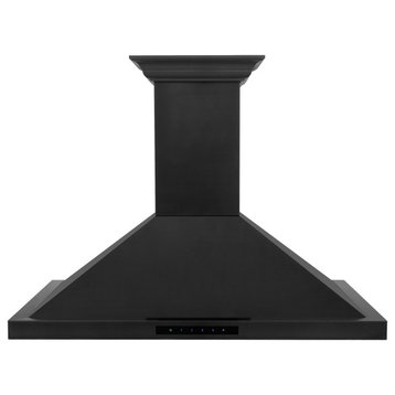 36" ZLINE CrownSound™Ducted Range Hood in Black Stainless (BSKBNCRN-BT-36)