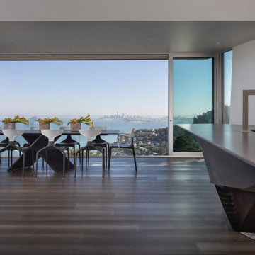 Dining Area Framed by the San Francisco Bay