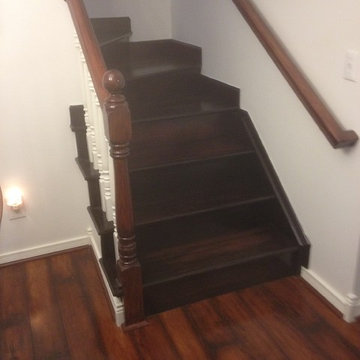 Riverview Custom Stair to Second Floor in Bungalow