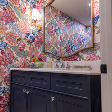 Traditional Basement Remodel with Custom Bar & Entertainment Spaces