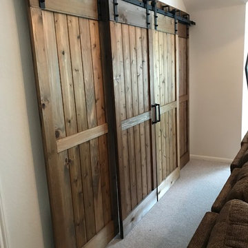Double Bypass Barn Door Walnut