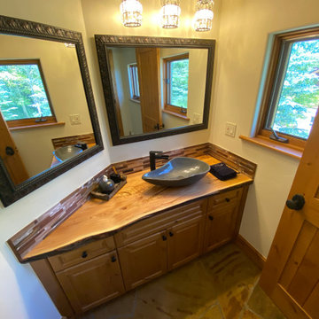 Bath Live Edge Wood Countertop