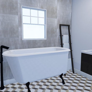Oak Island Guest Bathroom Redesign