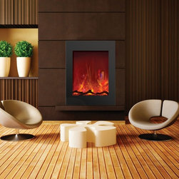 Amantii Zero Clearance Vertical Electric Wall Fireplace - Indoor Fireplaces