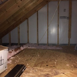 Attic Plywood Flooring Installed - Air Conditioner Accessories