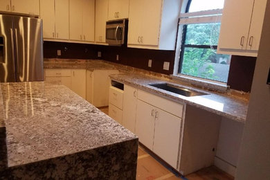 Inspiration for a mid-sized contemporary home design remodel in Houston