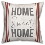 DDCG - Home Sweet Home 18x18 Throw Pillow - With a touch of rustic, a dash of industrial, and a pinch of modern elegance, this throw pillow helps you create a warm and welcoming space in your home. The durable fabric of this item ensures it lasts a long time in your home. The result is a quality crafted product that makes for a stylish addition to your home.