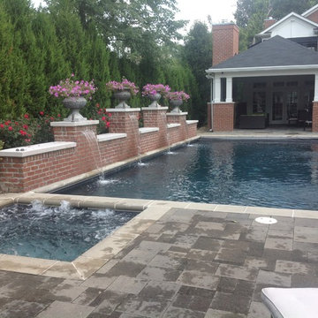 Pool and Spa with Automatic Cover