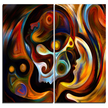 "Perspectives of Inner Paint" Abstract Canvas Artwork