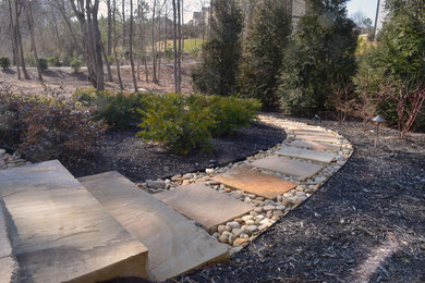 This is an example of a traditional landscaping in Raleigh.