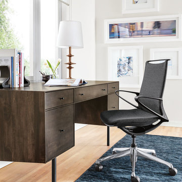 Hudson Desk with File Drawers