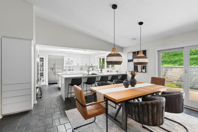 Example of a trendy dining room design in Minneapolis