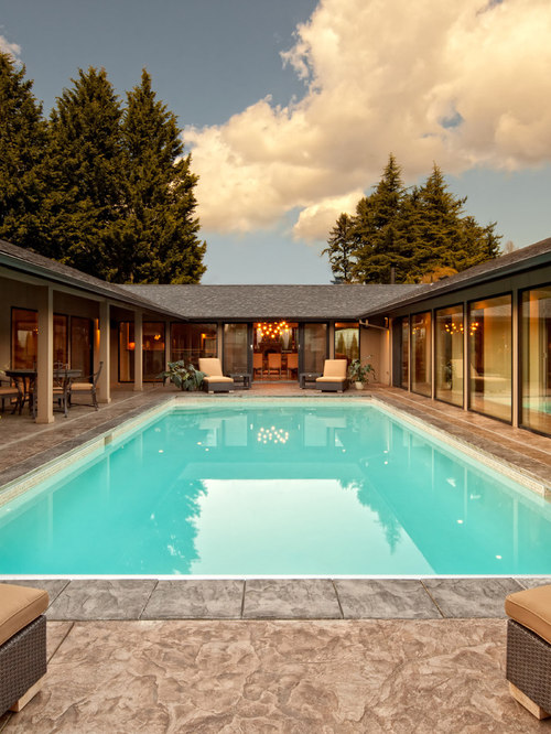 Concrete Courtyard Houzz