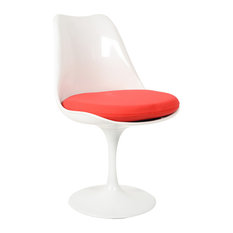 Стул Eero Saarinen Style Tulip Chair красная подушка
