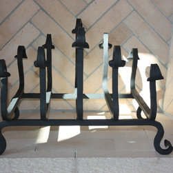 ACC-013 Custom Iron Fireplace Basket - Fireplace Screens