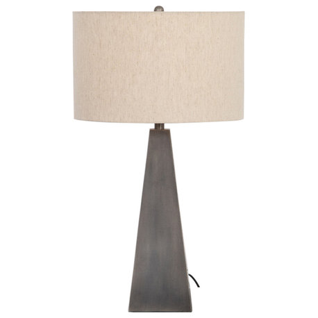 Leander Table Lamp, Dark Antique Pewter