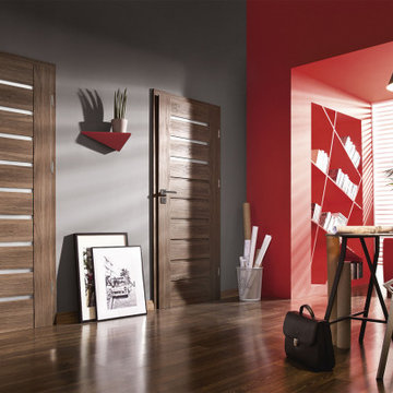 Glenview Haus Eco Veneer Modern Interior Doors Gallery Project | DBEV-CNT-A