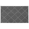 My Magic Carpet Medina Moroccan Diamond Gray Rug, 3'x5'