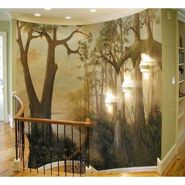 Bayou themed staircase