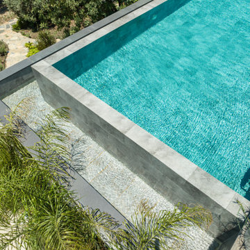 Antique Grey Porcelain Tiles - Bodrum,Mugla Villa