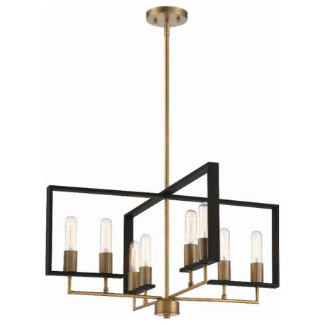 Designers Fountain D233M-8CH-OSB Chicago PM, 8 Light Chandelier-14.5 In
