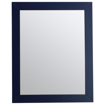 EVIVA Acclaim 24x30 Transitional Blue Bathroom Mirror