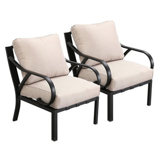 Noble House La Jolla Modern Outdoor Rope Weave Chat Set with Side Table  Black