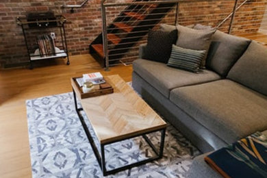 Elegant living room photo in Denver