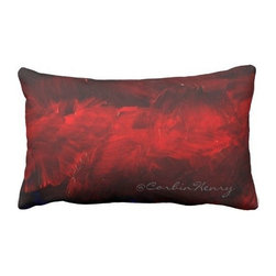 Dark Red Throw Pillows by Corbin Henry - Decorative Pillows