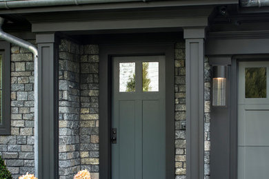 Example of an exterior home design in New York