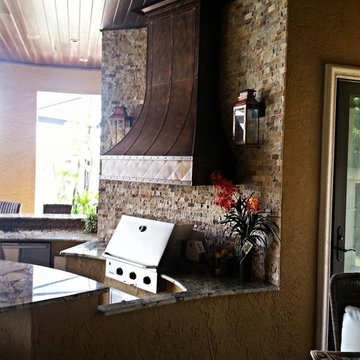 Outdoor Kitchen w/ Custom Vent Hood