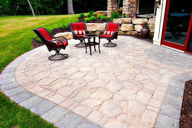 Inspiration for a rustic patio remodel in Minneapolis
