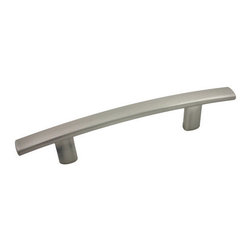 Cosmas - Cosmas 2363-3.5SN Satin Nickel 3-1/2&rdquo; CTC Subtle Arch Cabinet Pull - Cabinet And Drawer Handle Pulls