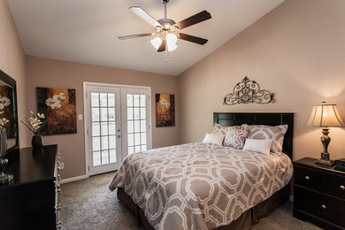 Example of a trendy bedroom design in Austin