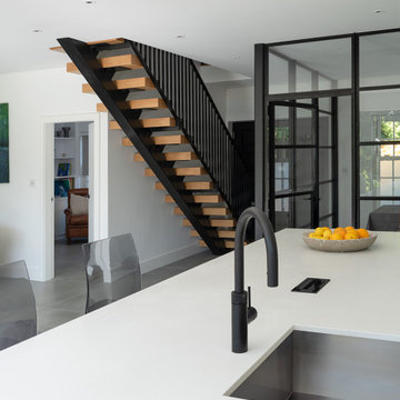 Open tread bespoke staircase