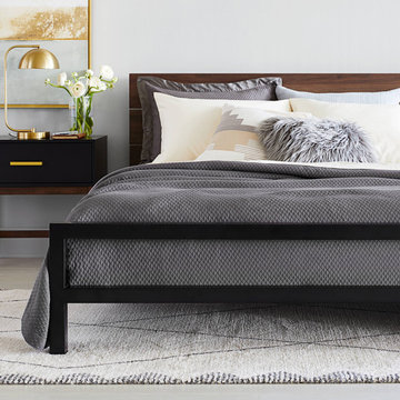 Gray & Black Bedroom Decor with Modern Coverlet Collection - Project 62™