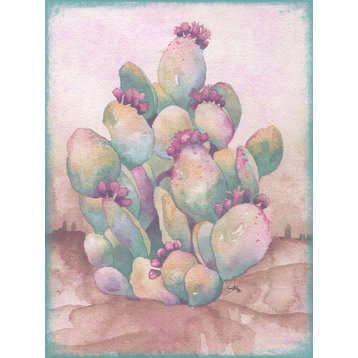"Cactus on Soft Pink II" Canvas Art, 16"x24"