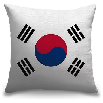 "South Korea Flag" Pillow 18"x18"