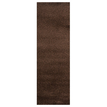 Safavieh Santa Monica Shag Collection SGN725 Rug, Brown, 2'3" X 7'