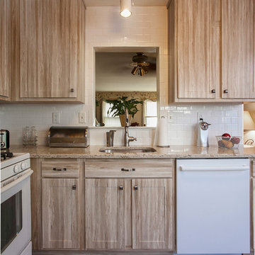 Cambria Quartz and Faux Wood in Pacaya Pair Beautifully